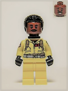 LEGO Minifigure-Dr. Winston Zeddemore, Printed Arms-Ghostbusters-gb014a-Creative Brick Builders